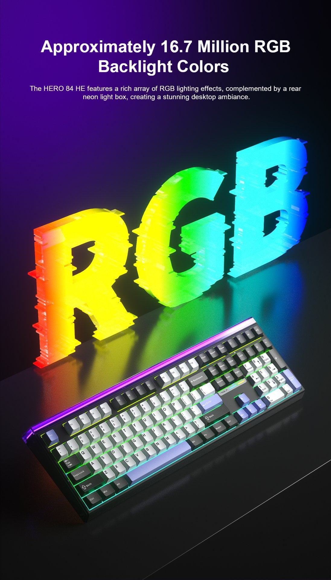 AULA H108 16.7 million RGB backlight colors