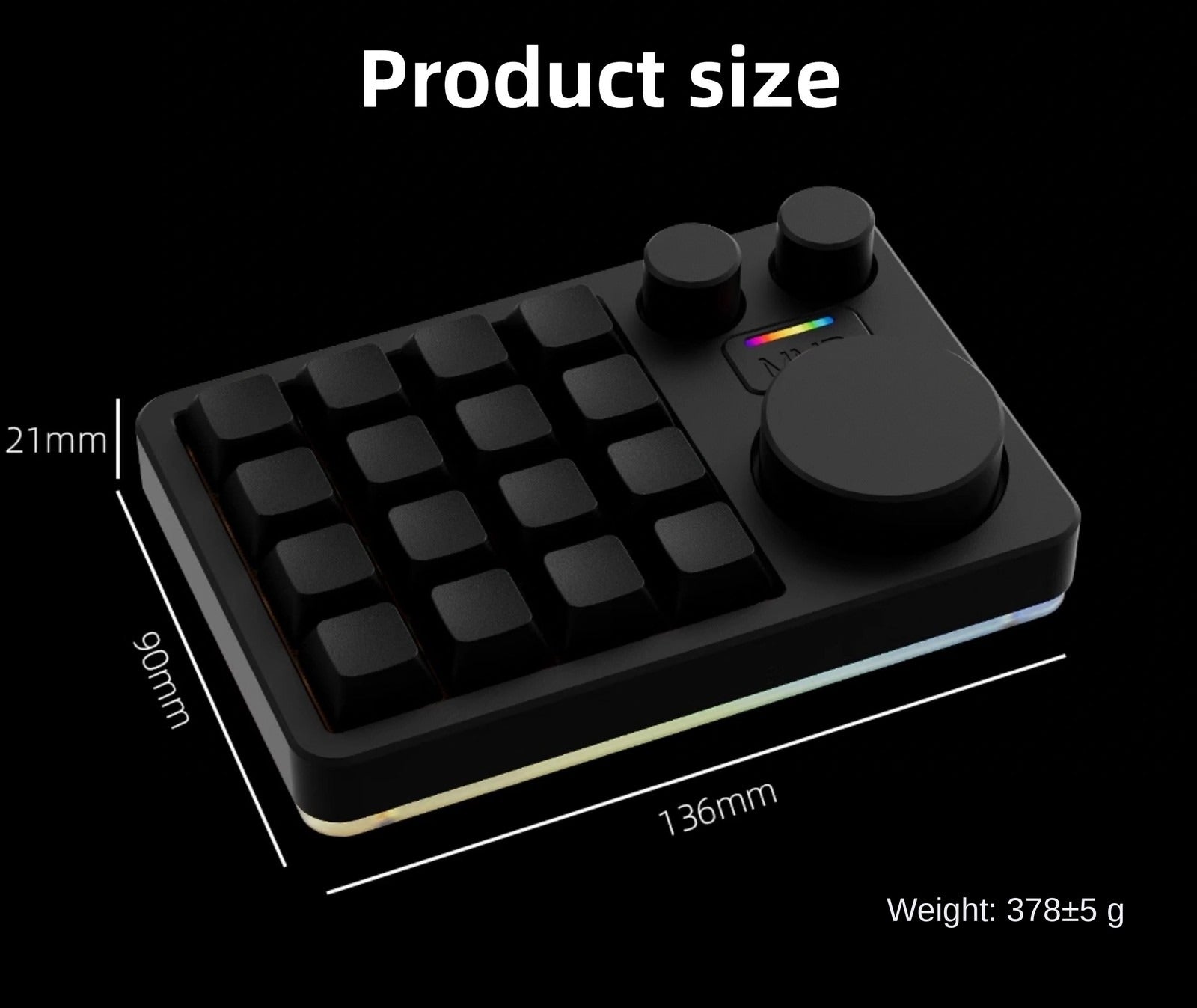 MMD KM16 Pro dimensions and weight
